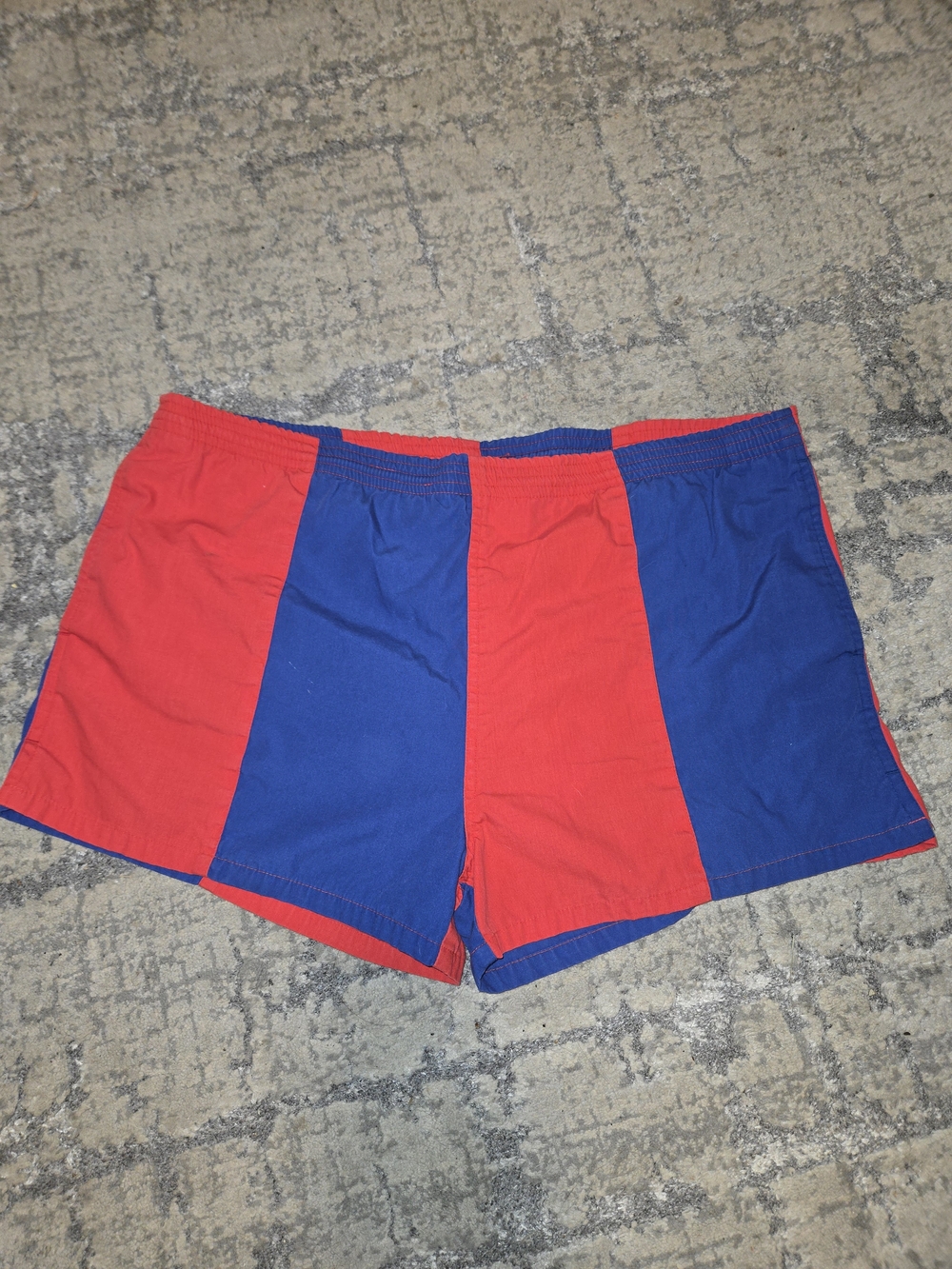 Vintage Colorblock Bathing Suit Short Shorts